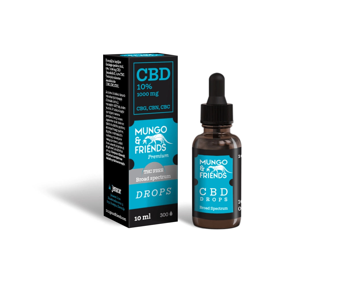 Hanftropfen 10 % CBD – Breites Spektrum, THC-frei – 10 ml (1 000 mg CBD) – 0,0 % THC