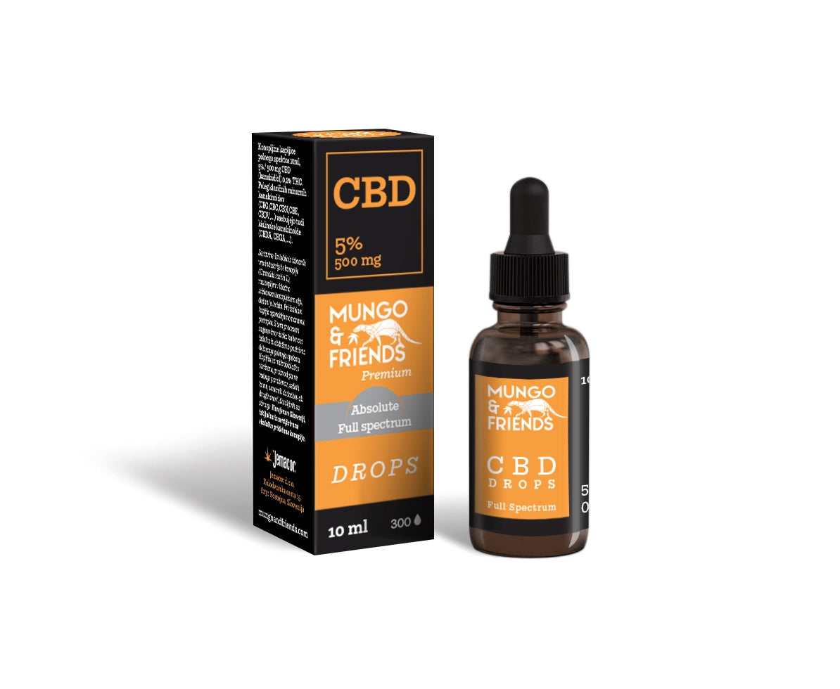 Hanftropfen 5 % CBD – Absolutes Vollspektrum – 10 ml (500 mg CBD) – ≤ 0,2 % THC